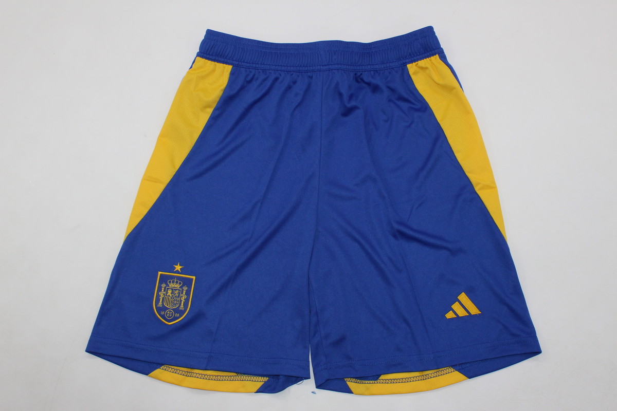 AAA Quality Spain 2024 Euro Home Soccer Shorts